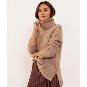 Modern Citizen Tan Turtleneck Sweater